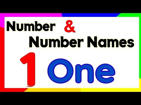 Numbers and Counting in English 1 to 10 | Learn Number Name 1-20 for kids | learn to Count 1234
