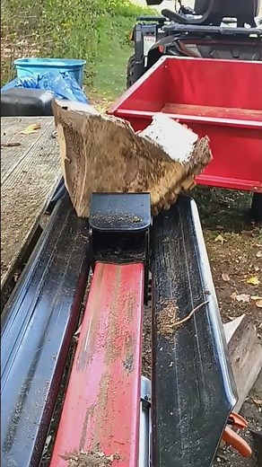 HARBOR FREIGHT 5TON ELECTRIC LOG SPLITTER #logsplitter #tools #firewood #outdoors #harborfreight