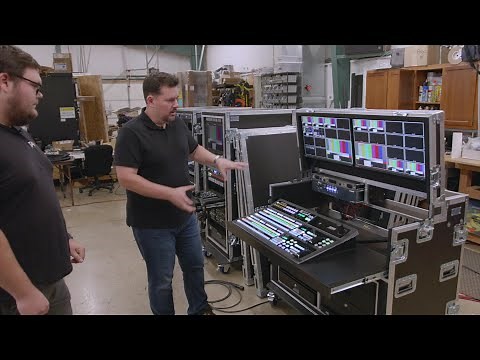 HD/4K Video Flypack Design - Production Studio Control Room on Wheels!