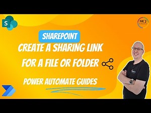 SharePoint Actions - Create a sharing link for a file or folder