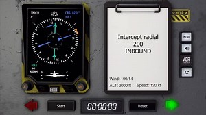 180°/90°/45° radial inbound interception using VOR Tracker. The most effective way to practice IFR procedures.. Get a grip on navigation! | VOR Tracker- IFR Trainer Pro