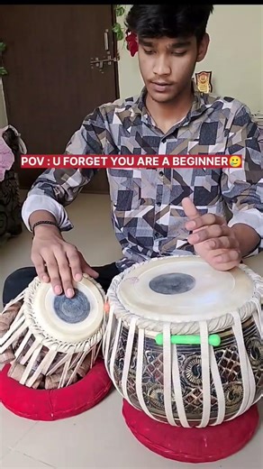 POV : YOU FORGET YOU ARE A BEGINNER 🥲 I #tabla #zakirhussain #yt #shortsviral #reels