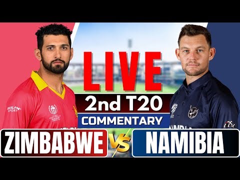 🔴Live: Namibia vs Zimbabwe | 2nd T20 | Live Score & Commentary | Live cricket match today