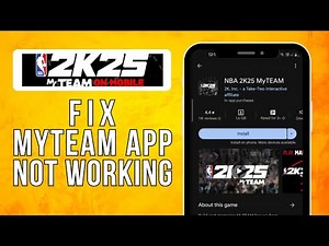 How To Fix Nba 2k25 Myteam App Not Working (2025) Quick Fix Tutorial