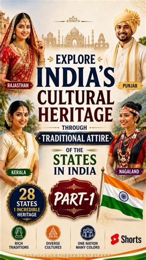 Explore India's Cultural Heritage Through Traditional Dresses of Indian States - Part 1