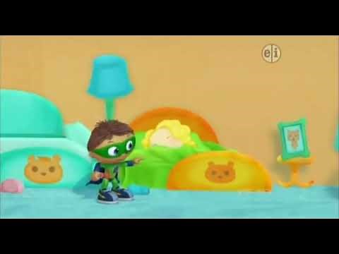 Super Why Short Clip in 4K Goldilocks is Sleeping in Baby Bear's Bed