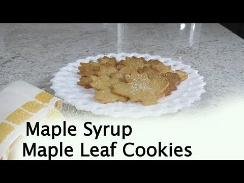 Maple Leaf Cookies - real Maple Syrup