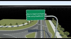 Import and Export Scenes with RoadRunner