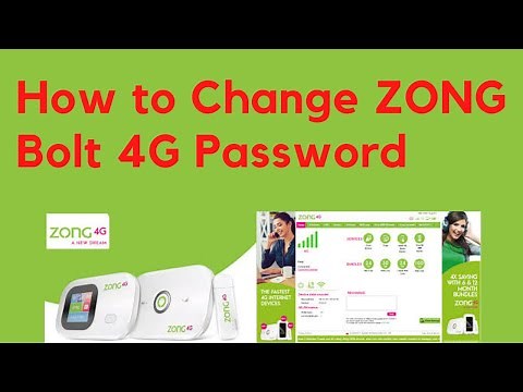 How to Change Zong Bolt 4G Device Password | How to Check Remaining MB's on Zong 4G device