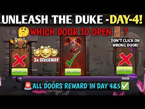 🚨UNLEASH THE DUKE DAY 4 DOORS REWARDS In Clash Of Clans - Which Door To Open!🚪✅