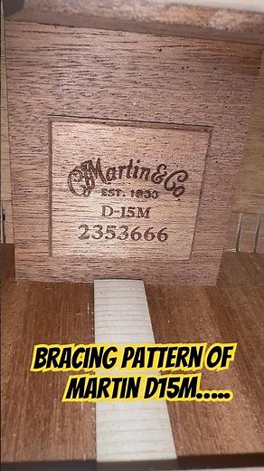 Bracing Pattern of the Martin D15m ​⁠and why it sounds so organic and woody ‪@citymusicsg‬