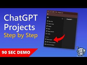ChatGPT Projects Quick Setup | 90-Second Demo for Beginners