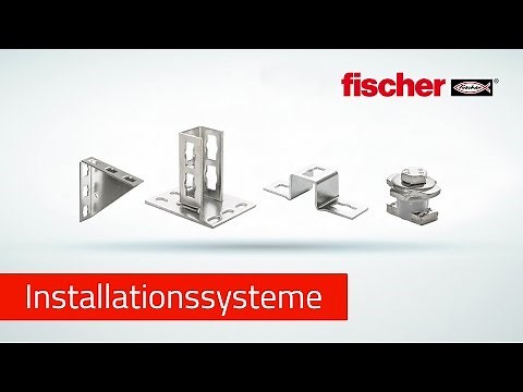 Schienen verbinden und Rohrschellen befestigen mit dem fischer FUS Durchstecksystem