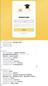 Student Login Page Using HTML & CSS 📚 | Responsive Login Form Design 🔥