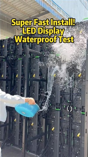 Super Fast Install LED Display Waterproof Test #led #leddisplay #waterproof #ledwall #ledscreen