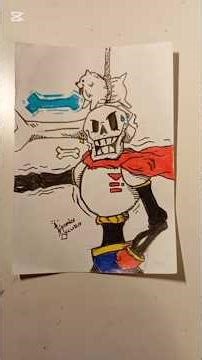 Dibujando a Papyrus GOD #undertale #games #art #papyrus #tobyfox