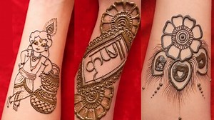 Best janmashtami special mehndi designs. | Amisha Arts