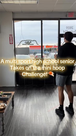 1K views | A multi sport high school senior takes on the mini hoop challenge! #healthylifestyle #minihoop #basketballchallenge | Bluffs Nutrition Lounge | Facebook