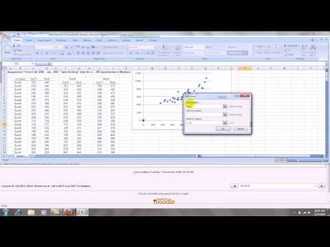 How to Make an Excel 2007 Scatterplot with Groups