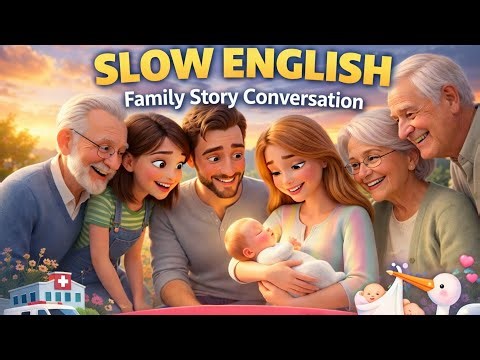 Learn English Through Story | Hospital Family Story | Slow English Conversation for Beginners