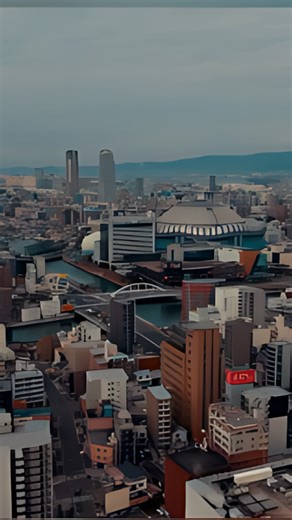 Exploring a cityscape with bridges, domes, and flowing river