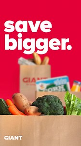 With simply low prices and BONUS Buys, you'll save bigger at GIANT every time you shop. | GIANT