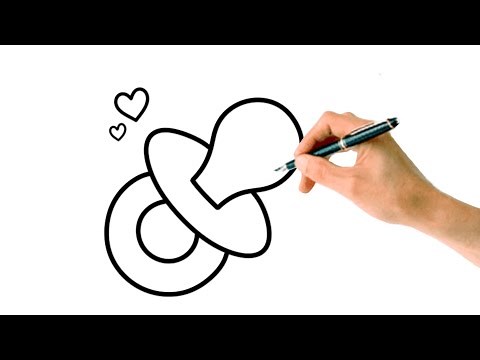 How to Draw a Baby Pacifier (Step by Step)