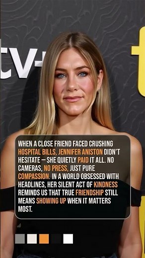 Jennifer Aniston's Friendship Rule: "Always Show Up"