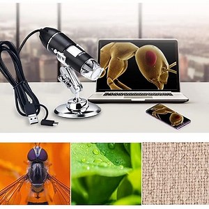 Watch USB Digital Microscope 1600x 8 LED Magnification Endoscope on Amazon Live