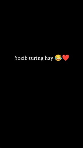 ** 🖤 on Instagram: "Yozib turing hay😂"
