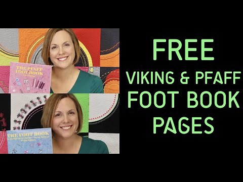 FREE Viking & Pfaff FOOT BOOK Pages - Download Yours Today