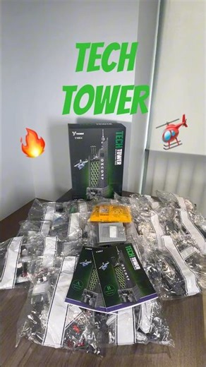 Tech Tower building block set has officially ARRIVED! 🎉