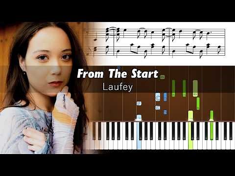 Laufey - From The Start - Piano Tutorial with Sheet Music