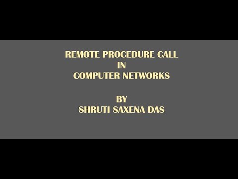 REMOTE PROCEDURE CALL || COMPUTER NETWORKS