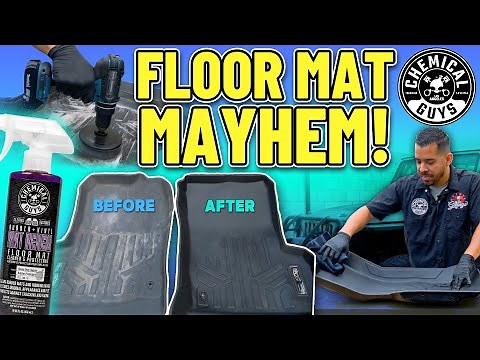 Faded Rubber Floor Mats Get Restored To Brand New In Minutes!