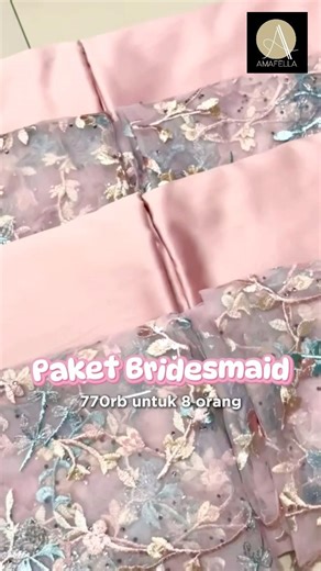 Bridesmaid mewah pakai tile garden! #bridesmaids #wedding #ootd #trending #viral #dress #batik