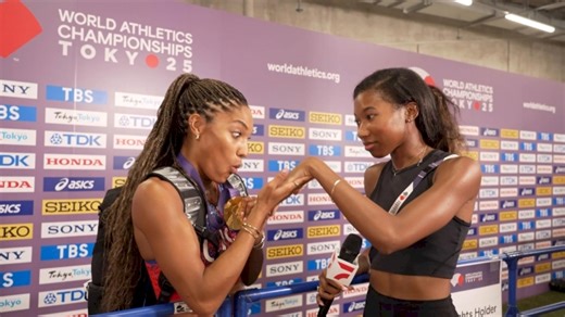 Tara Davis-Woodhall on Winning Her First World Title & What She'll Name Her Gold Medal!