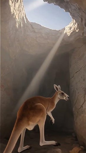 Kangaroo GoPro Discovers Secret Cave with Ancient Paintings (Unbelievable)