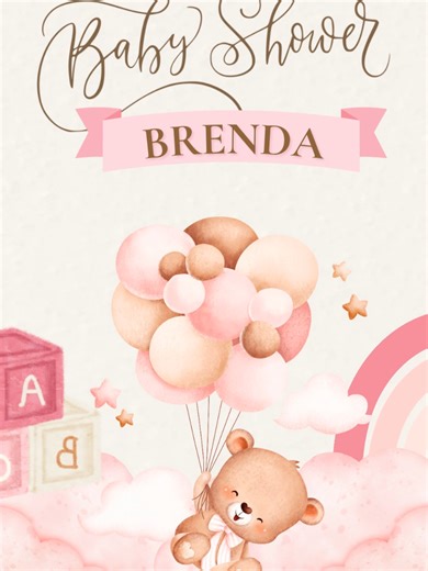 🎀👶 Invitación digital de Baby Shower para niña Diseño tierno y delicado, ideal para celebrar la dulce espera. Lista para compartir fácilmente por WhatsApp 💕✨ #babyshower #babygirl #mamaprimeriza #mamaprimeriza #bebeencamino