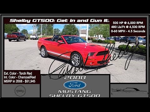 2008 Ford Mustang Shelby GT500 Convertible | In Depth Walk Around Review | Spits a Mean 500 Horses