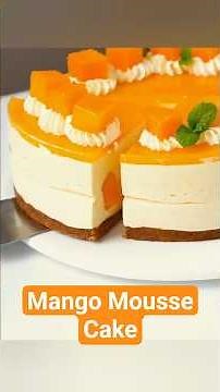 Simple and quick way to make a mango mousse cake. try it ASAP!