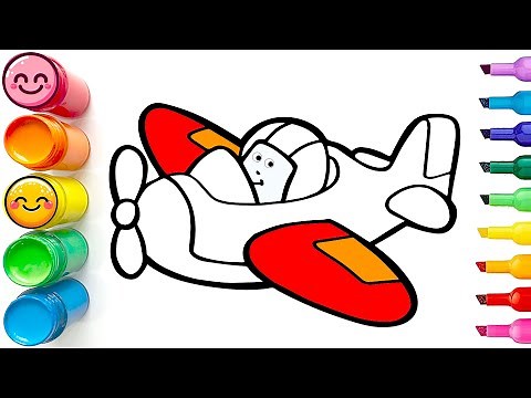 How to Draw a Pilot with Airplane | Step by Step Drawing Tutorial