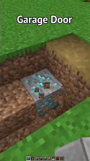 Minecraft Garage Door…🤯(World's Smallest Violin) #minecraft #shorts