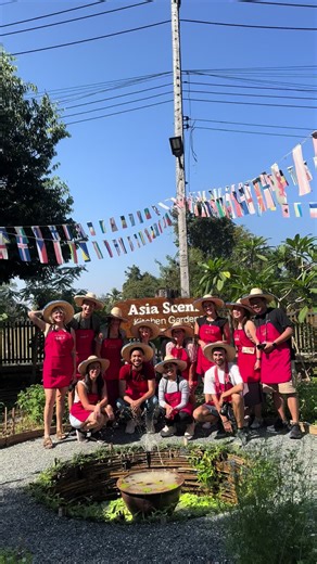 Circle Garden at Asia Scenic Thai Cooking School. @Asia Scenic Thai Cooking @Asia Scenic Thai Cooking @Asia Scenic Thai Cooking #AsiaScenic #ThaiCookingClass #thaifood #familyvibes #thailanguage