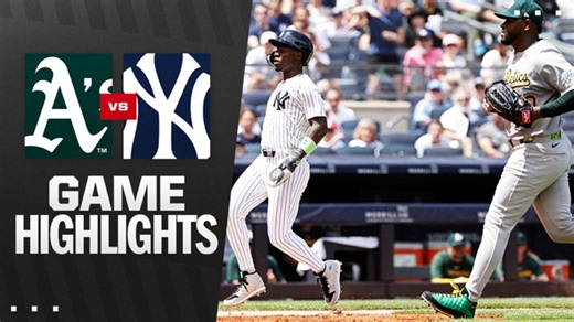 Athletics vs. Yankees Highlights
