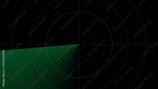 abstract blue background rader with rays technology in world Signal transmitted sonar radar animated with transparent background. Radar point to detect enemy position.