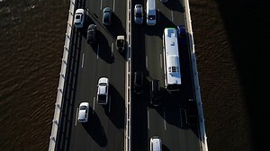 City, Freeway, Bridge. Free Stock Video