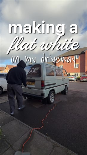 This feeling will never get old 🥹 I will say, having this available as an option has really rendered any at home coffee maker useless 😅 it genuinely doesn’t hit the same anymore unless it’s made like this 😮‍💨 #coffeevan #matcha #coffeetiktok #behindthebrand #smallbusiness