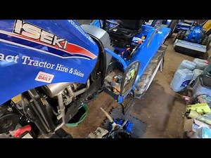 Full service on Iseki TLE3400 Compact Tractor - Oil, Hydraulic, Air and Fuel