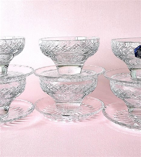 Set of 6 Stuart Crystal Grapefruit Dishes, Shaftesbury Pattern, Boxed (pattern Code: STUSHA) - Etsy